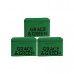 Grace and Green Display Tin Forest Green (Pack of 3) GGTINFORESTCASE EHC03545