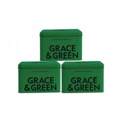 Grace and Green Display Tin Forest Green (Pack of 3) GGTINFORESTCASE EHC03545