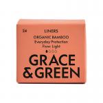 Grace and Green Organic Cotton Bamboo Liners (Pack of 24) GGBAMLINERS06 EHC03548