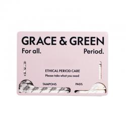 Grace and Green Compact Pad and Tampon Dispenser Clay GG_PPD_DUAL EHC09934