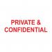 COLOP Green Line Word Stamp PRIVATE AND CONFIDENTIAL Red P20GLPRI EM00557