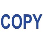 COLOP Green Line Word Stamp COPY Blue (Impression size: 38 x 14mm) C144836COP EM00811