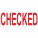 COLOP Green Line Word Stamp CHECKED Red C144837CHE EM00817