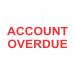 COLOP Green Line Word Stamp ACCOUNT OVERDUE Red C144837ACC EM00834