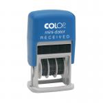 COLOP Self Inking Mini Text and Date Stamp RECEIVED S160L1 EM30116