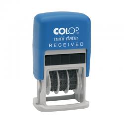 COLOP Self Inking Mini Text and Date Stamp RECEIVED S160L1 EM30116