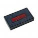 This photo shows a pack of two COLOP Stamp Pads in the colors blue and red. The pads have a rectangular shape and are designed for use with the COLOP E2002 Replacement Ink Pad. The packaging is labeled with the product name and brand.