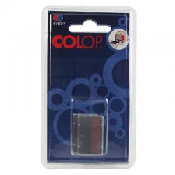 COLOP E102 Replacement Ink Pad BlueRed (Pack of 2) E102 EM30491