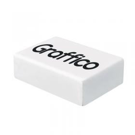 Graffico by 5 Star Plastic Eraser White (Pack of 45) EN05992 EN05992