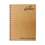 Graffico Recycled Wirebound Notebook 160 Pages A4 (Pack of 10) EN07340 EN07340