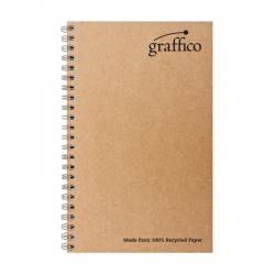 Graffico by 5 Star Recycled Wirebound Notebook 160p A5 (Pack of 10) EN07341 EN07341