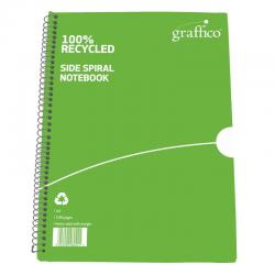 Graffico by 5 Star Recycled Wirebound Notebook 100p A4 (Pack of 10) EN08043 EN08043