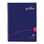 Graffico by 5 Star Hard Cover Wirebound Notebook 160pg A4 EN08810 EN08810