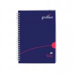 Graffico by 5 Star Hard Cover Wirebound Notebook 160pg A5 EN08814 EN08814