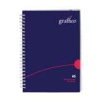 Graffico Hard Cover Wirebound Notebook 160 Pages A5 500-0511 EN08814