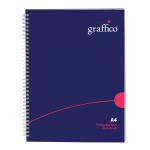 Graffico by 5 Star Polypropylene Wirebound Notebook 140pg A4 EN08818 EN08818