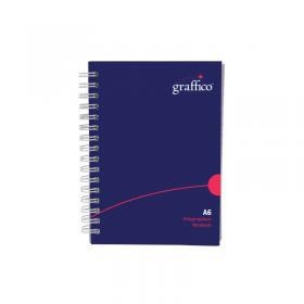 Graffico Polypropylene Wirebound Notebook 140 Pages A6 EN08826 EN08826