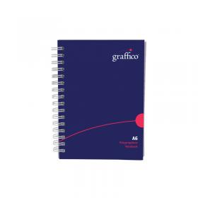 Graffico by 5 Star Polypropylene Wirebound Notebook 140pg A6 EN08826 EN08826