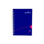 Graffico Polypropylene Wirebound Notebook 140 Pages A6 500-0506 EN08826