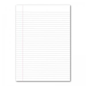 Loose Leaf Paper A4 Ruled with Margin 2500 Pack EN09808 EN09808
