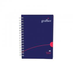 Graffico by 5 Star Hard Cover Wirebound Notebook 160 Pages A6 EN13135 EN13135