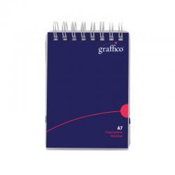 Graffico by 5 Star Polypropylene Wirebound Notepad 140 Page A7 EN13139 EN13139