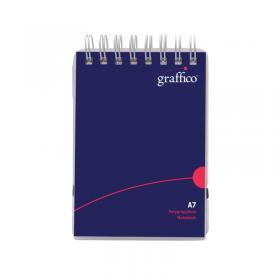 Graffico by 5 Star Polypropylene Wirebound Notepad 140 Page A7 EN13139 EN13139