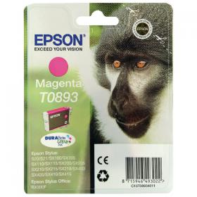 Epson T0893 Ink Cartridge DURABrite Ultra Monkey Magenta C13T08934011 EP08934