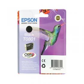 Epson T0801 Photographic Ink Cartridge Claria Black C13T08014011 EP32970