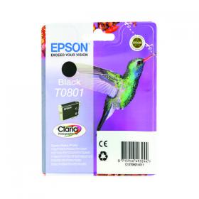 Epson T0801 Photographic Ink Cartridge Claria Black C13T08014011 EP32970