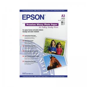 Epson Premium Glossy Photo Paper A3 255gsm Pack of 20 C13S041315