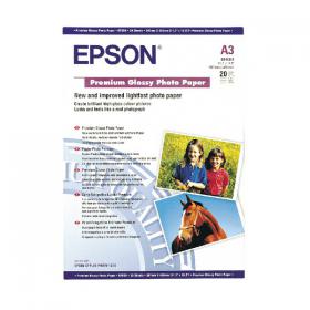 Epson A3 Premium Glossy Photo Paper 255gsm (Pack of 20) C13S041315 EP41315