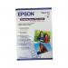 The image shows a pack of 20 sheets of Epson Premium Glossy Photo Paper, specifically designed for A3+ printing. The paper has a weight of 255gsm and features a high-quality glossy finish, perfect for professional photos.