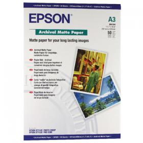 Epson Matte A3 Archival Paper 192gsm (Pack of 50) C13S041344 EP41344