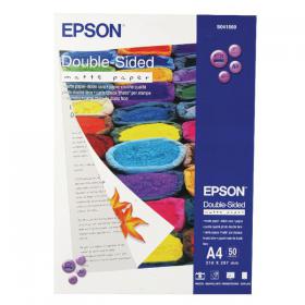 Epson Double-Sided Matte A4 Photo Paper Heavyweight (Pack of 50) C13S041569 EP41569