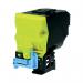 This photo features Epson ink cartridges in yellow color. The cartridges are specifically the Epson S050590 toner cartridge and are neatly displayed in a row. The packaging includes the EP47407 model number. The cartridges appear bright and vibrant, ready for use in a printer.