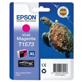 Epson T1573 Ink Cartridge Ultra Chrome K3 XL High Yield Turtle Vivid Magenta C13T15734010 EP47945