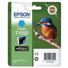 Epson T1592 Kingfisher UltraChrome Hi-Gloss Ink Cartridge Cyan C13T15924010 EP48254