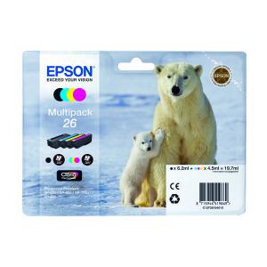 Epson 26 Ink Cartridge Claria Premium Polar Bear Multipack CMYK