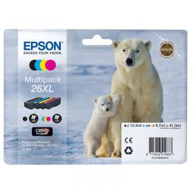 Epson 26XL Polar Bear Ink Cartridge High Yield CMYK Multipack C13T26364010 EP51988