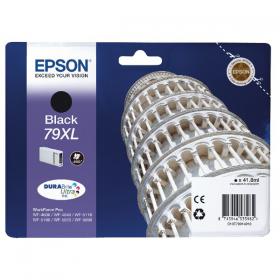 Epson 79XL Ink Cartridge DURABrite Ultra Ink High Yield Tower of Pisa Black C13T79014010 EP53598