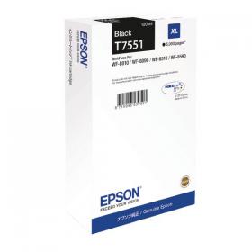 Epson T7551 XL Ink Cartridge DURABrite Pro Extra High Yield Black C13T755140 EP53959