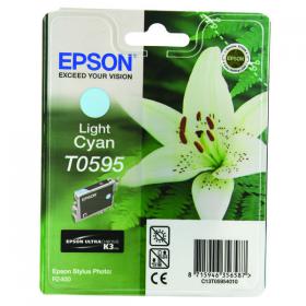 Epson T0595 Ink Cartridge Ultra Chrome K3 Light Cyan C13T05954010 EP59540