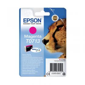 Epson T0713 Cheetah DURABrite Ultra Ink Cartridge Magenta C13T07134012 EP62452