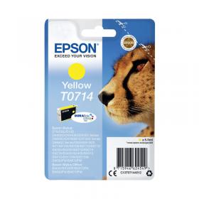 Epson T0714 Cheetah DURABrite Ultra Ink Cartridge Yellow C13T07144012 EP62454