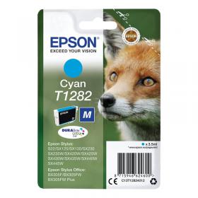 Epson T1282 Fox DURABrite Ultra Ink Cartridge Cyan C13T12824012 EP62460
