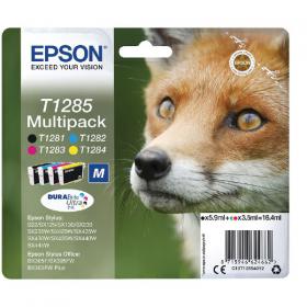Epson T1285 Ink Cartridge DURABrite Ultra Fox Multipack CMYK C13T12854012 EP62466