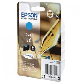 Epson 16 Ink Cartridge DURABrite Ultra Pen/Crossword Cyan C13T16224012 EP62490