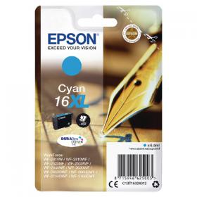 Epson 16XL Ink Cartridge DURABrite Ultra HY Pen/Crossword Cyan C13T16324012 EP62500