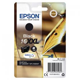 Epson 16XXL Ink Cartridge DURABrite Ultra XHY Pen/Crossword Black C13T16814012 EP62508